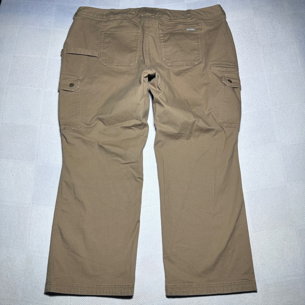 Duluth Trading Flex Fire Hose Cargo Pant Women 22Wx29 Curvesetter Workwear Brown - Picture 7 of 14